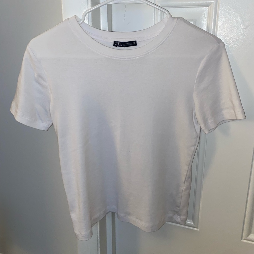 Zara White Tee